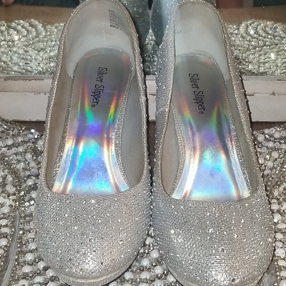 Silver- High heels